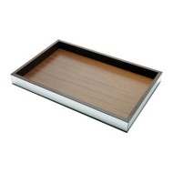 Bandeja 35cm Por 20cm Em Madeira Com Lateral Espelhada